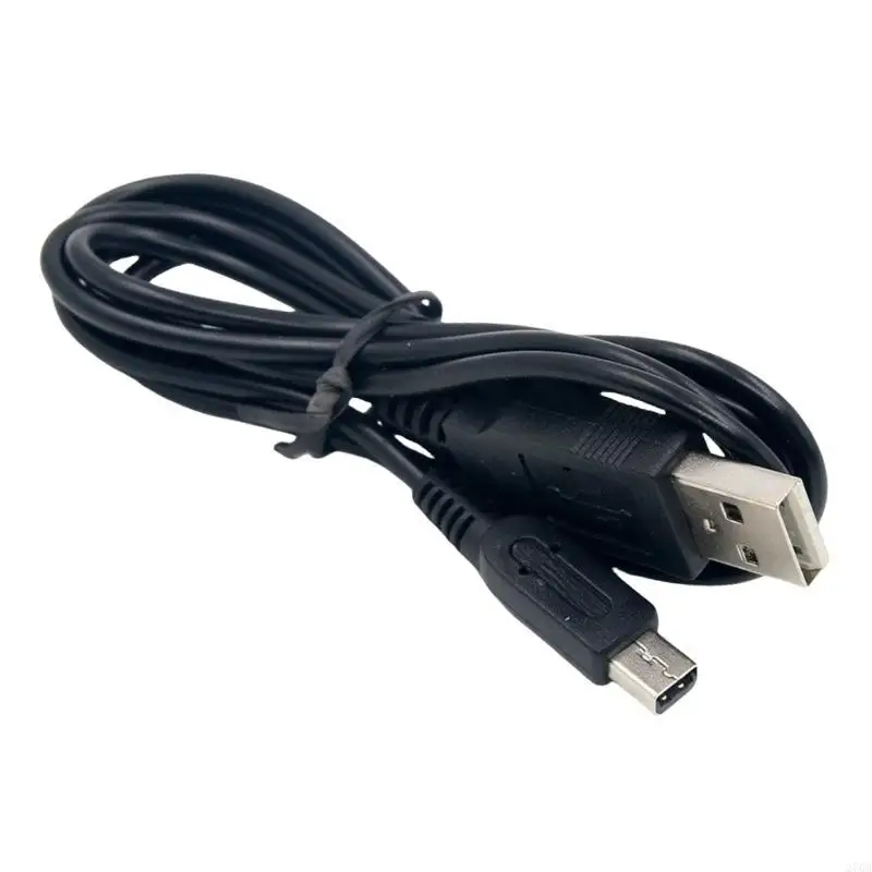 

USB Wire Power Supply Cable Cord Compatible for 3DS LL XL Game Console Support Fast Charging Black