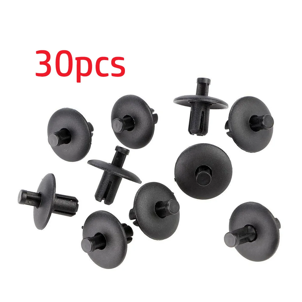 30pcs Push Clip Pin Rivet 21.5mm Head Diameter 4D0807300 Nylon Retainer Clips Replacement Useful Car Accessories