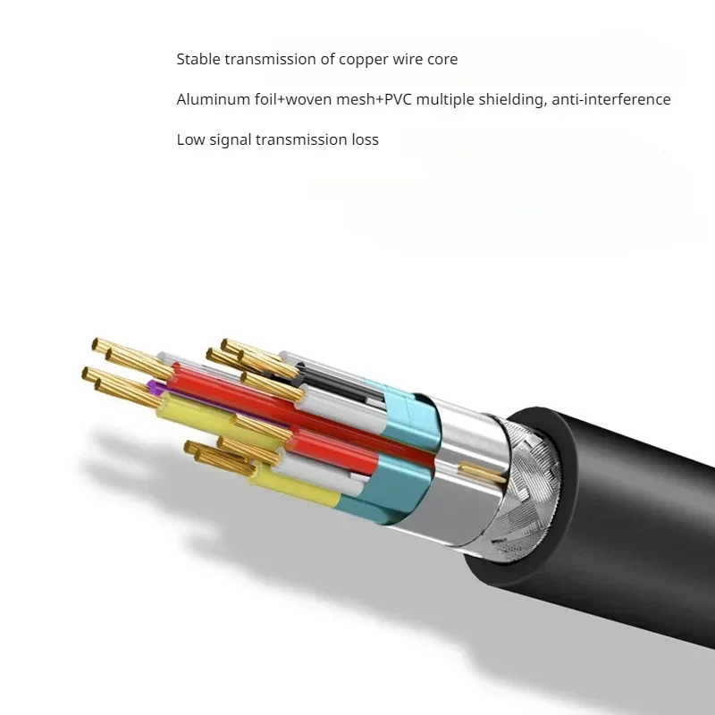 DP สาย Displayport วิดีโอเสียงสายจอแสดงผลพอร์ตอะแดปเตอร์สําหรับโทรศัพท์กล่องทีวีแล็ปท็อปวิดีโอเกม DP สายจอแสดงผลพอร์ต