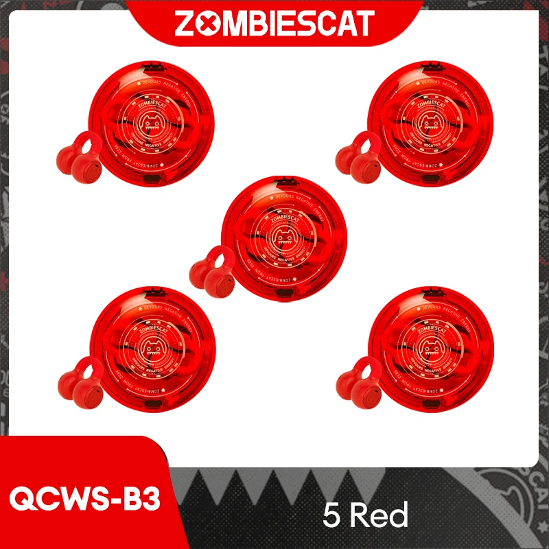 

Choice ZOMBIESCAT QCWS-B3 Wireless Bluetooth 5.3 Ear Hook Earphones Music Gaming Low Latency Earbuds Long Endurance Headphones