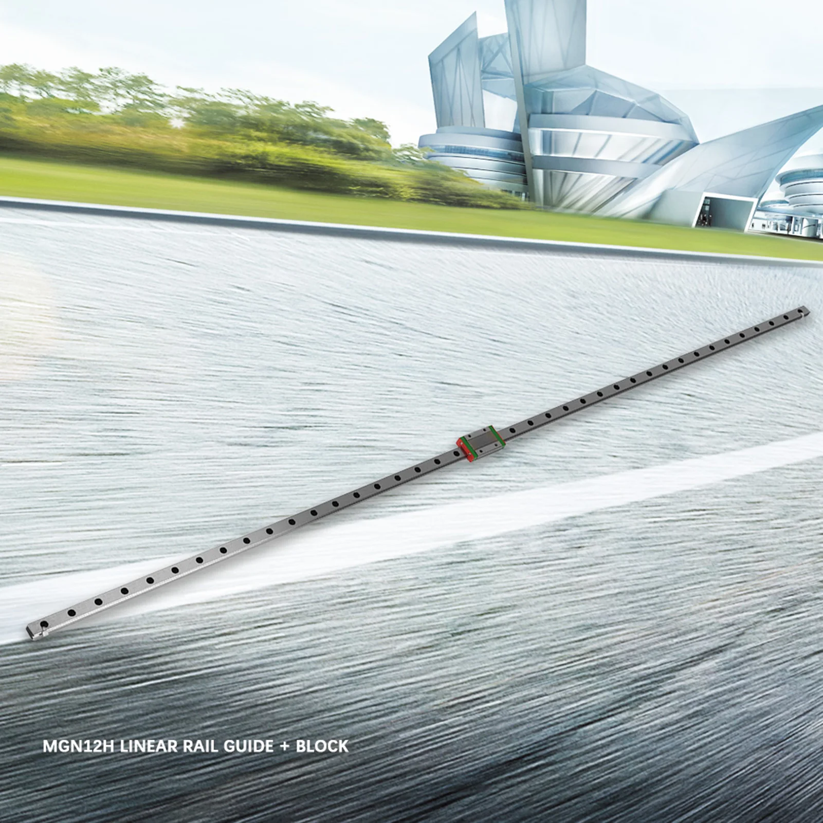 

Linear Rail Linear Motion Rail Linear Rail Carriage MGN12H Steel Linear Rail 1000mm Length 27mm Width Slide Block