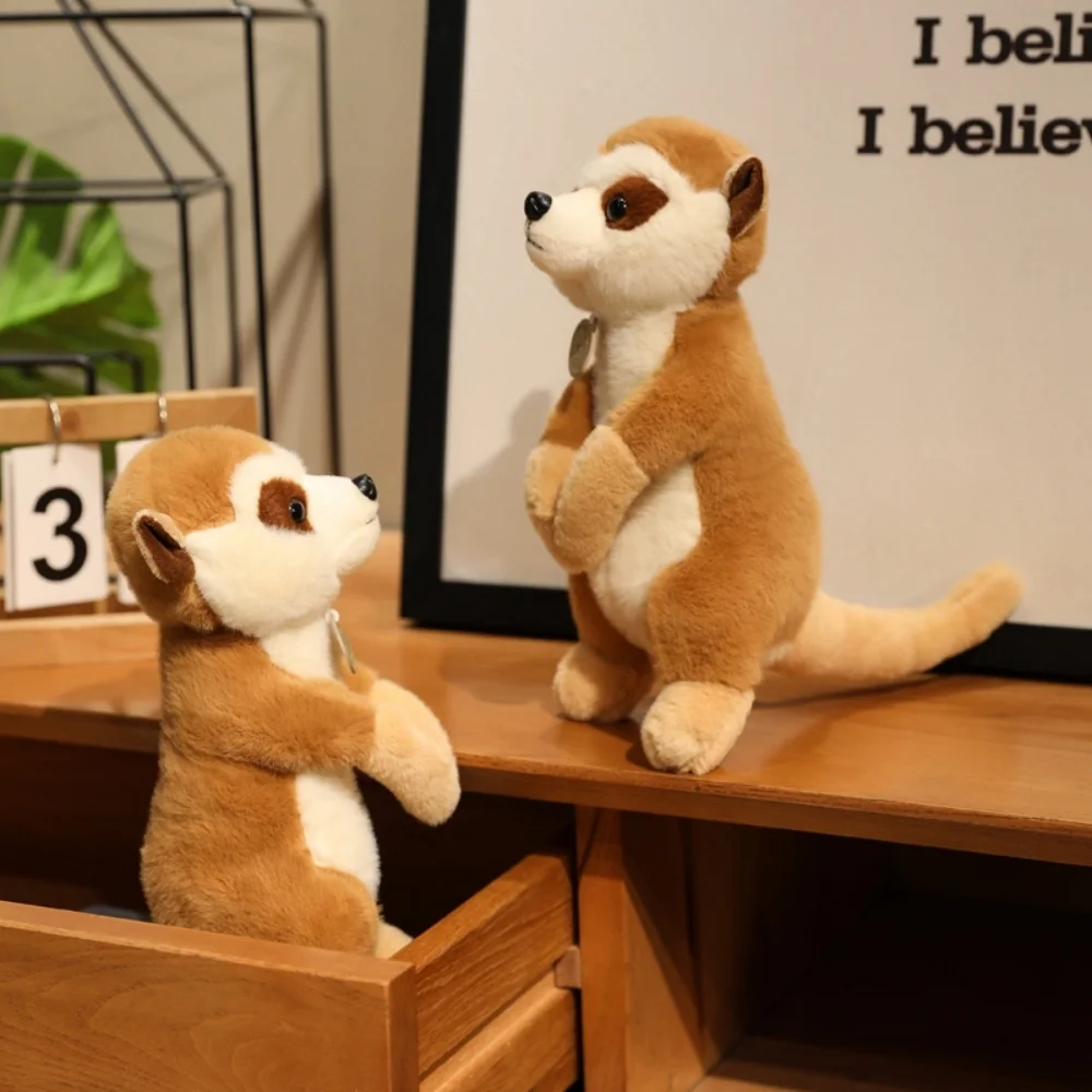 

25cm Wild Lemur Plush Toy Cute Standing Long Arms Lemur Animal Stuffed Doll Home Decoration Creative Gift