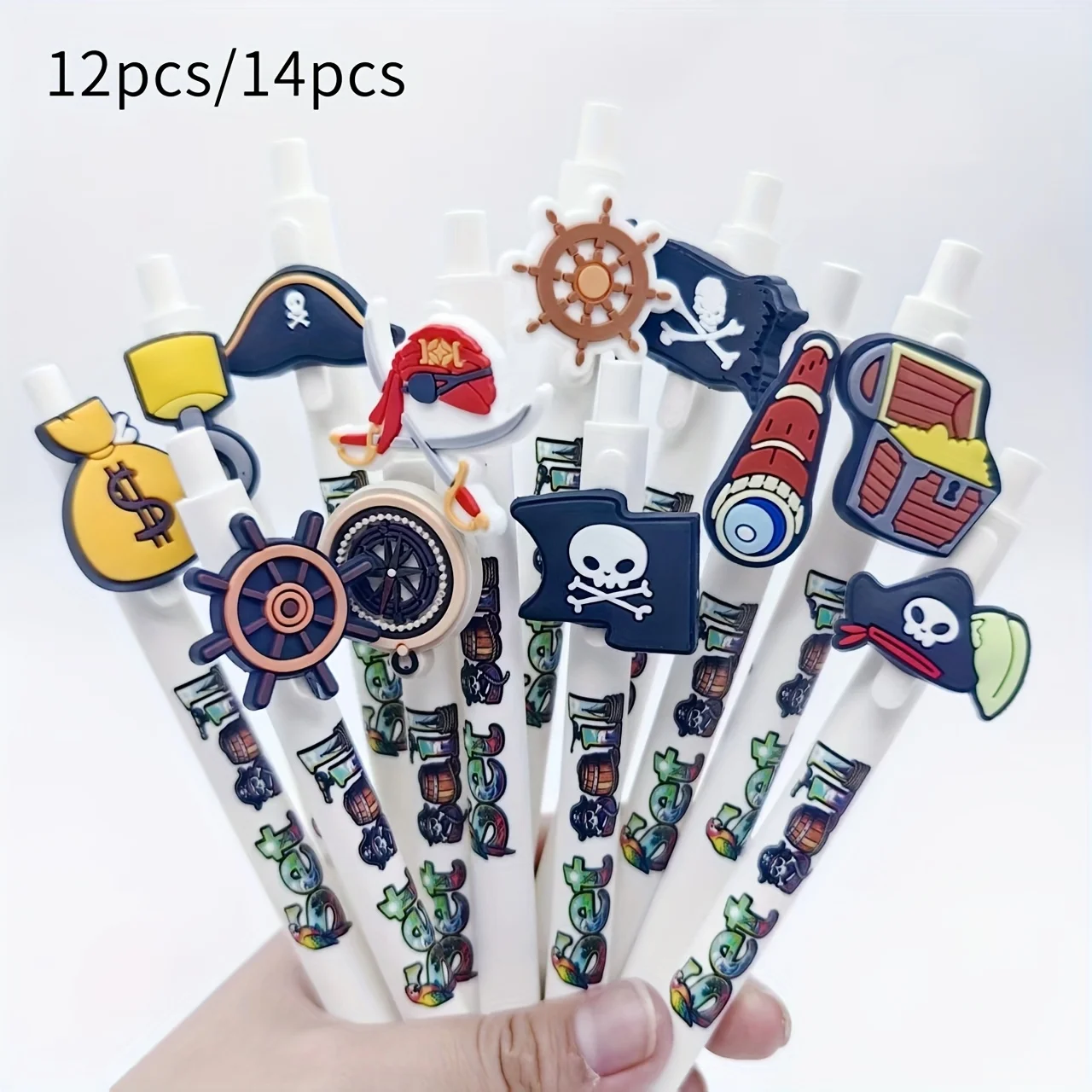 

12 шт./14 шт., серия пиратских кораблей, шариковая ручка, студенческие учебные принадлежности для подписи, офисные принадлежности