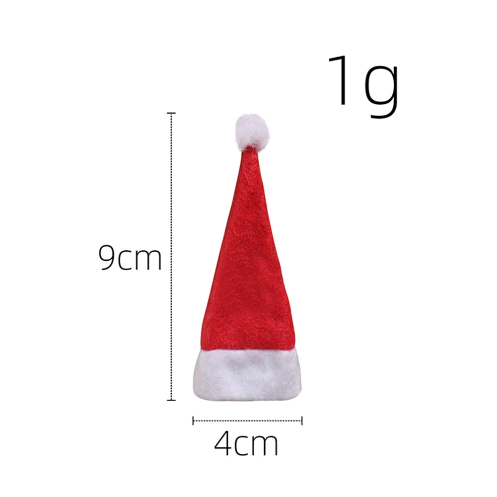 Christmas Candy Cover Classic Decoration Xmas Lollipop Hats Cute Children Gift Creative Chic Ornament for Home Dinner Room Table