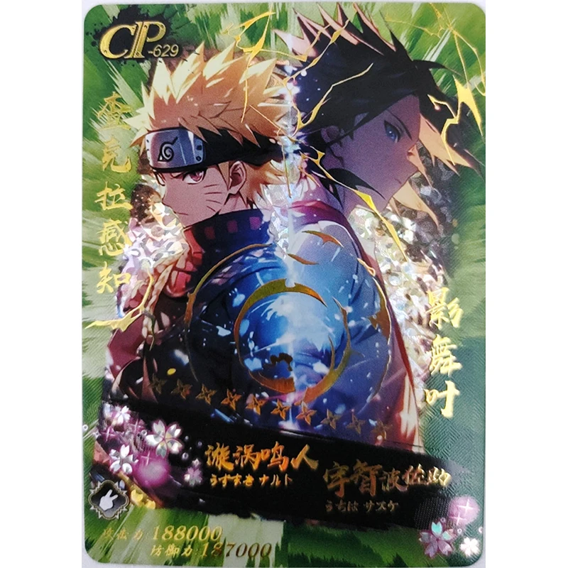 Anime NARUTO Rare CP Refraction Foil Sai Hatake Kakashi Hyuga Hinata Toys for boys Collectible Cards Christmas Birthday Present