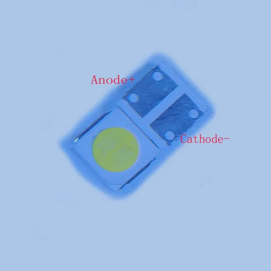 Lote de 100 unidades de LED SMD de 2W, 3030, 6V, blanco frío de alta potencia para reparación de TV, aplicación de retroiluminación