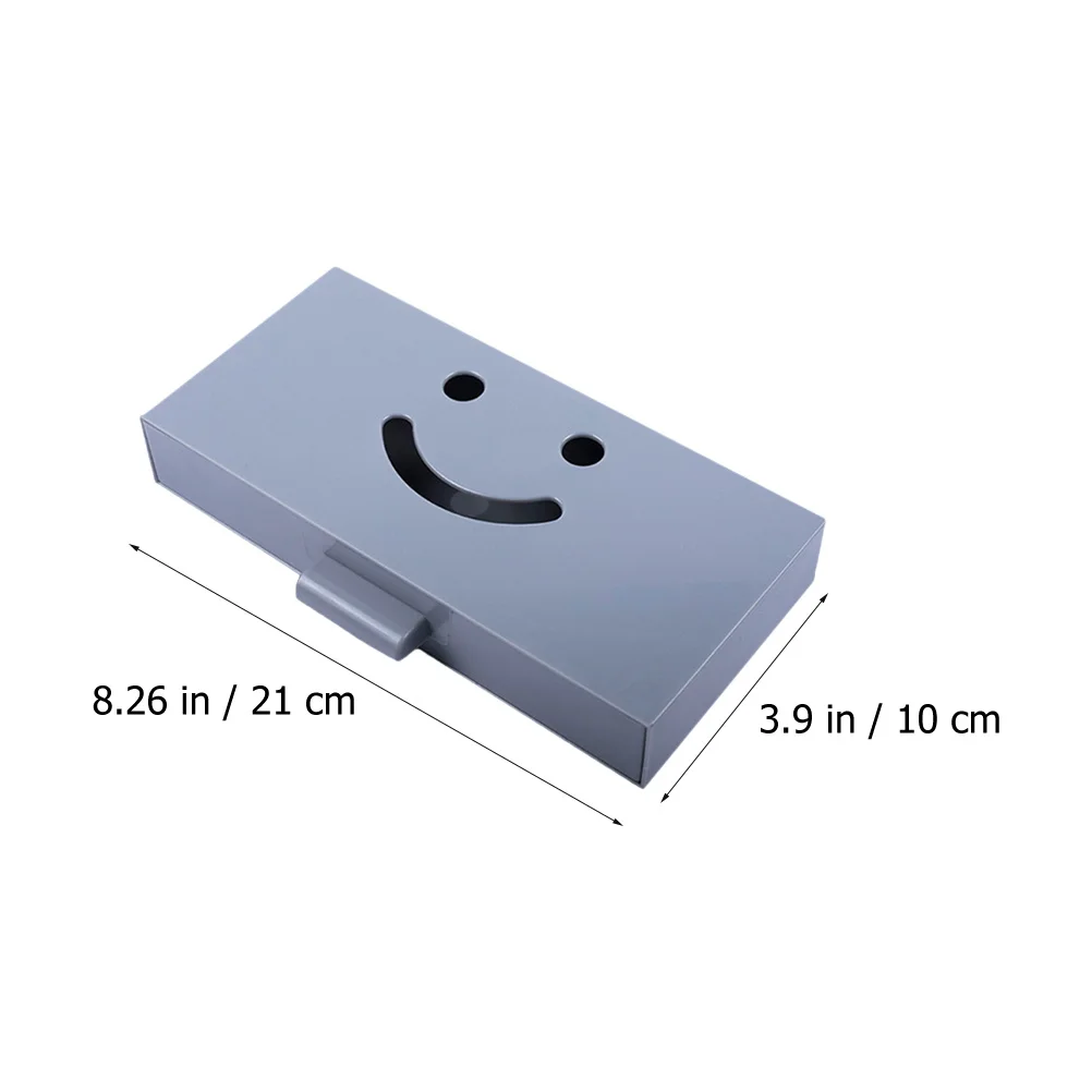 

2Pcs Hidden Desk Bottom Storage Box Sundries Holder Office Table Organizer Plastic Storage Container for Pens Headphones