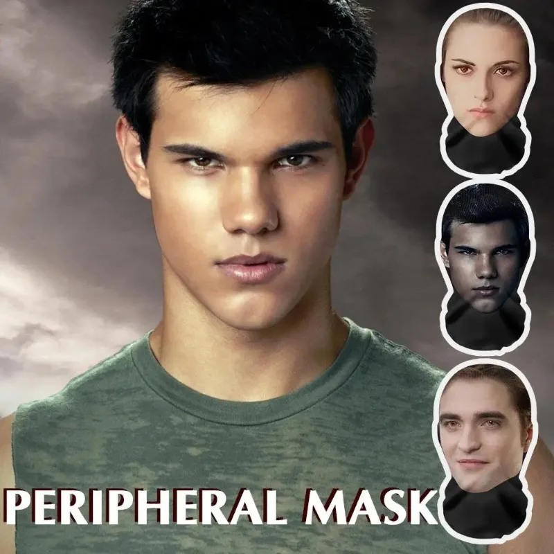 6pcs máscara facial completa impressa em 3D criativa |   Capuz de cosplay respirável de malha elástica |   Para desempenho de festa de homens e mulheres |   Adereços para fantasias