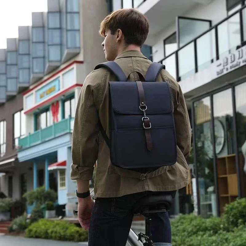 Waterproof Large Capacity 15.6“Laptop Pack Business Vintage Men's Backpack USB Charging School Teenager School Backpack