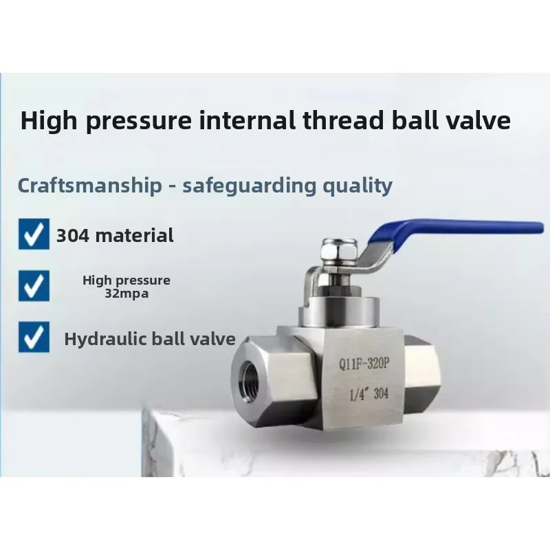Q11F-320P Stainless Steel High-Pressure Internal Threaded Straight Through Ball Valve Thread