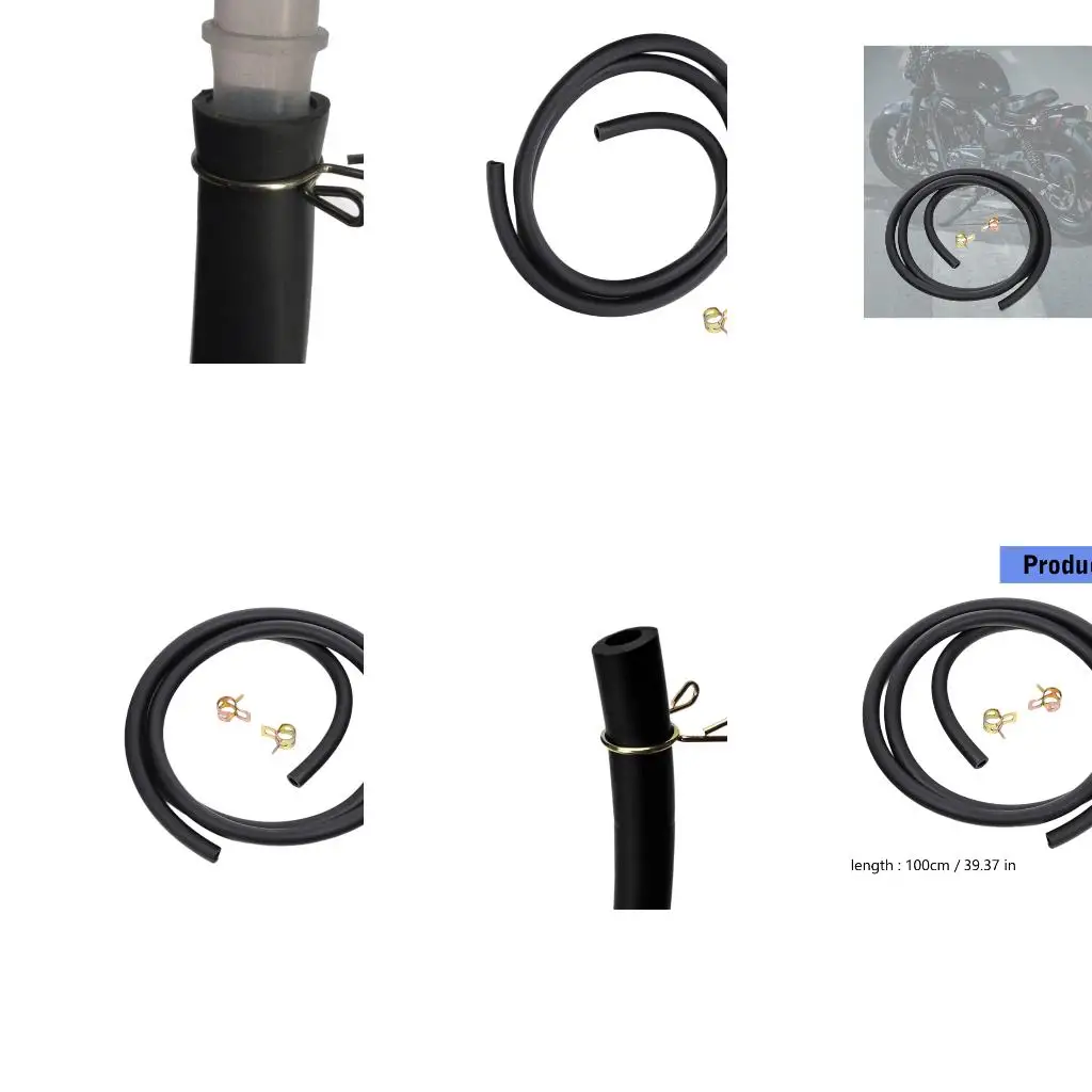 100cm Motorcycle Hose PVC Line Flexible Replacement Motorbike Accessories
