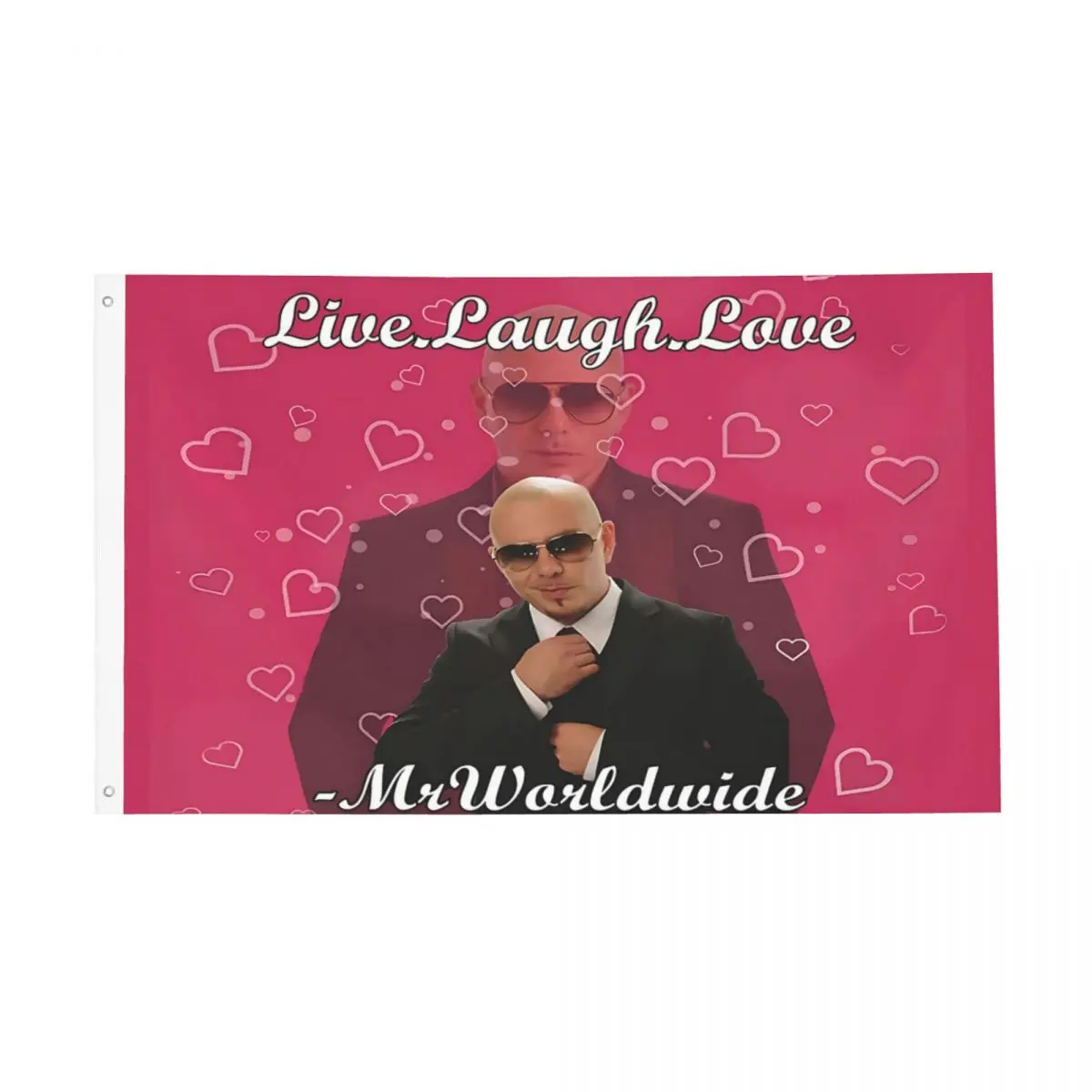 Funny Internet Meme Collection Flags Double Sided Outdoor Banner Live Laugh Love Mr Worldwide Polyester Hanging Decor 3x5 FT