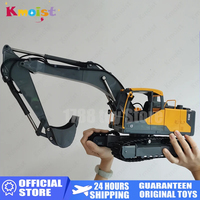 DOUBLE E 1/16 E598 E590 3 In 1 Truck Simulation EC160E 2.4G Full Scale Remote Control Alloy Excavator Vehicle Remotely with App