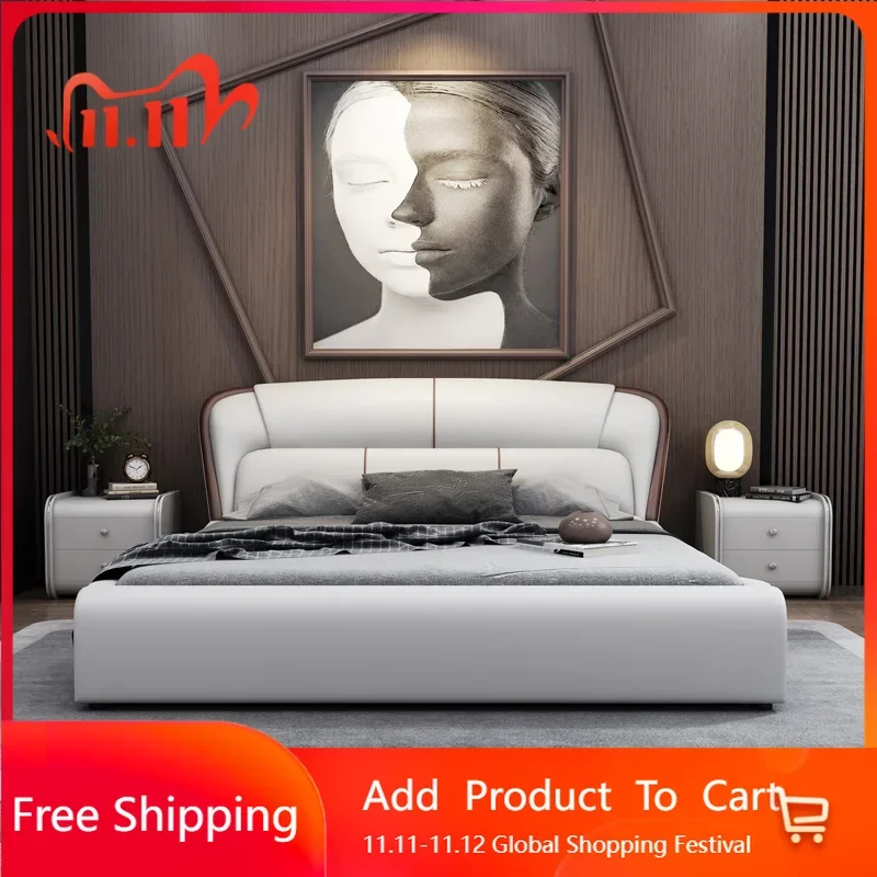 

Ergonomic Minimalist Double Bed Simple Black Wooden Modern Camping King Japanese Double Beds Unique Muebles Unique Furniture