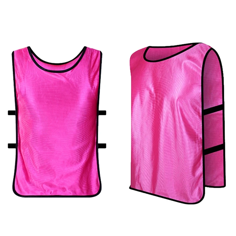 6 Pack Pennies Scrimmage Vests Adult Football Jersey For Soccer Basketball Volleyball And Other Team Games Pink