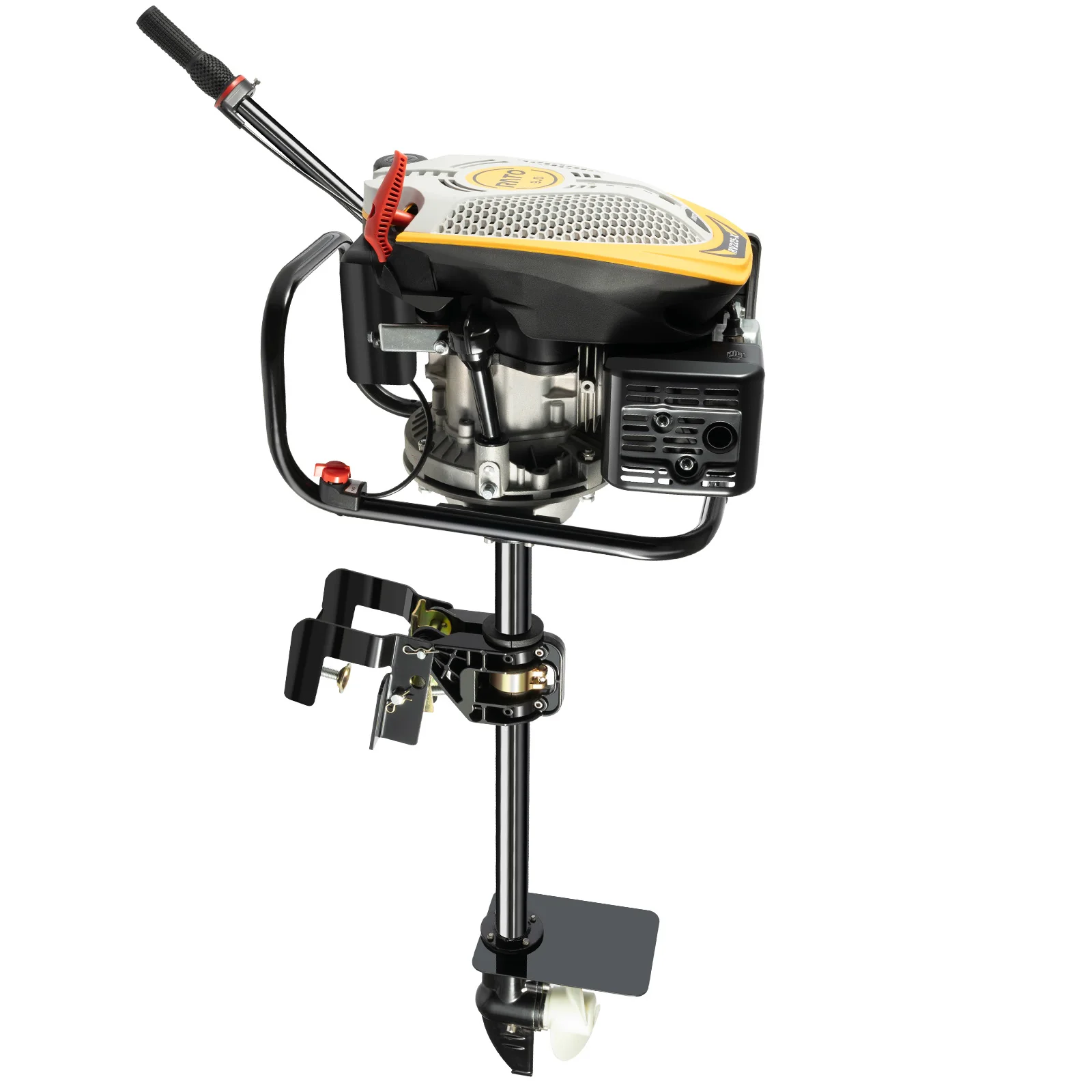 4Stroke 9.0 HP Outboard Motor Gas powered Boat Engine W/ Air Cooling