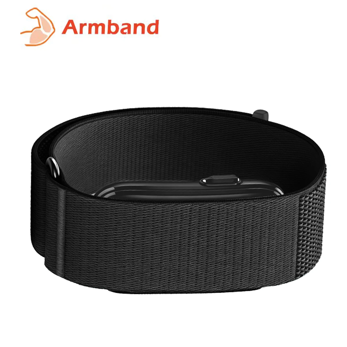 Für Garmin CIRQA Smart Band Bizeps-Armband Sport Fitness Tracker Nylon Gewebtes Atmungsaktives Uhrenarmband Verstellbarer Handgelenkschlaufenriemen