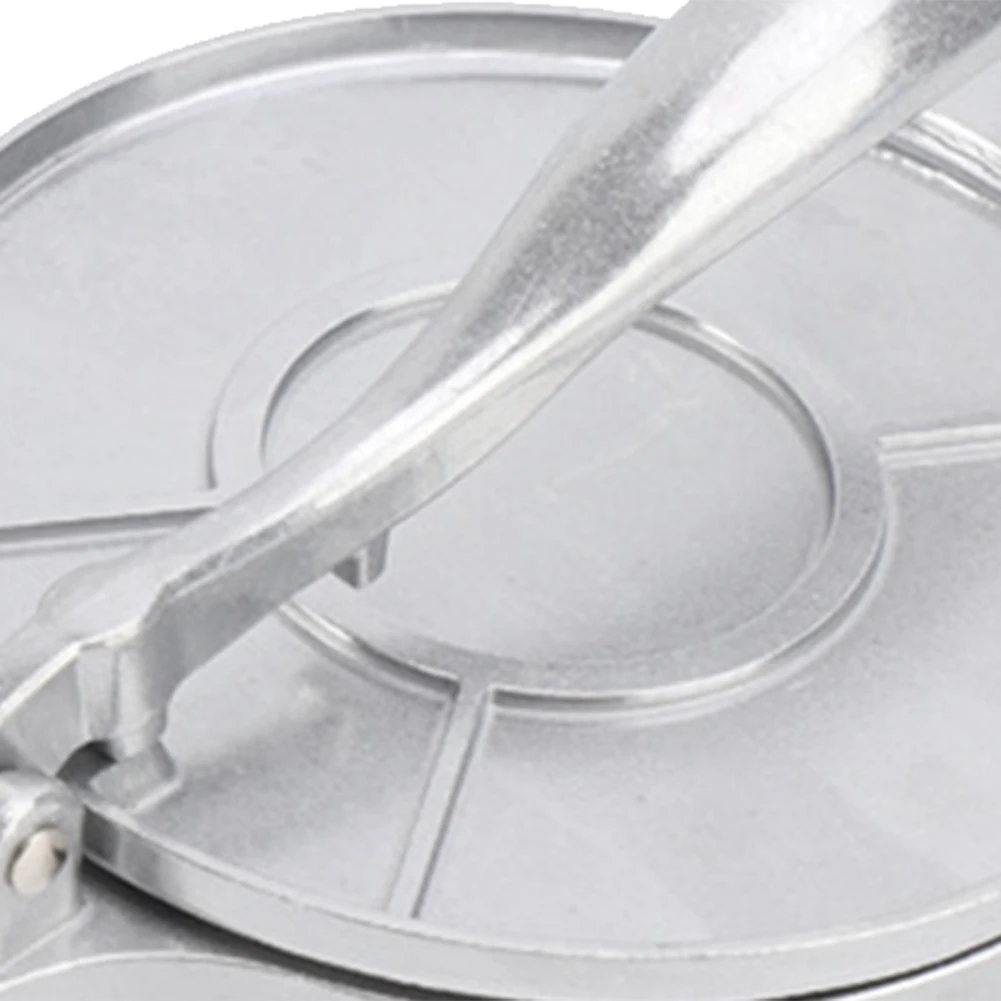 Pastry Press Maker Pan DIY Manual Aluminium Aloi Alat Penekan Jagung Pegangan Panjang Dapat Dilipat untuk Memasak Dapur Rumah