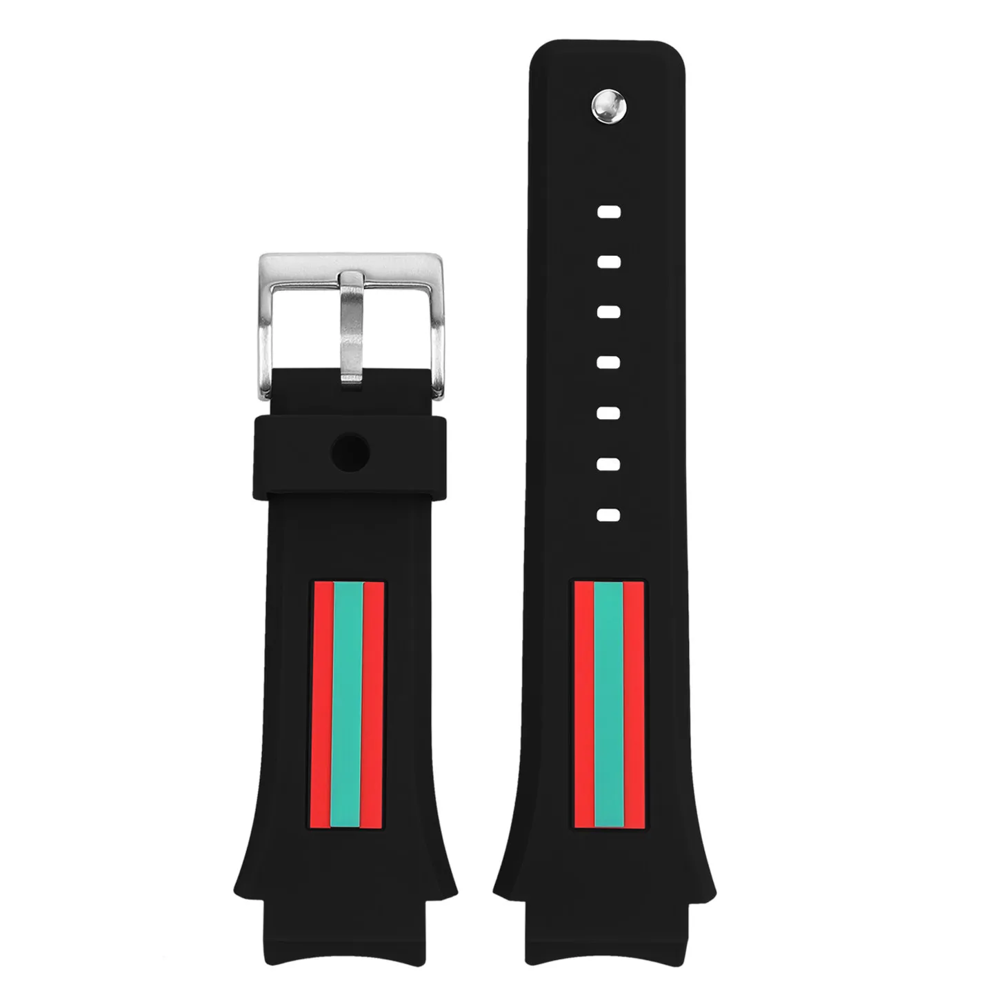 Ремешок для часов Gucci YA137 YA137107A из каучука GC с выпуклым креплением аксессуары мужских браслетов 18 мм 21