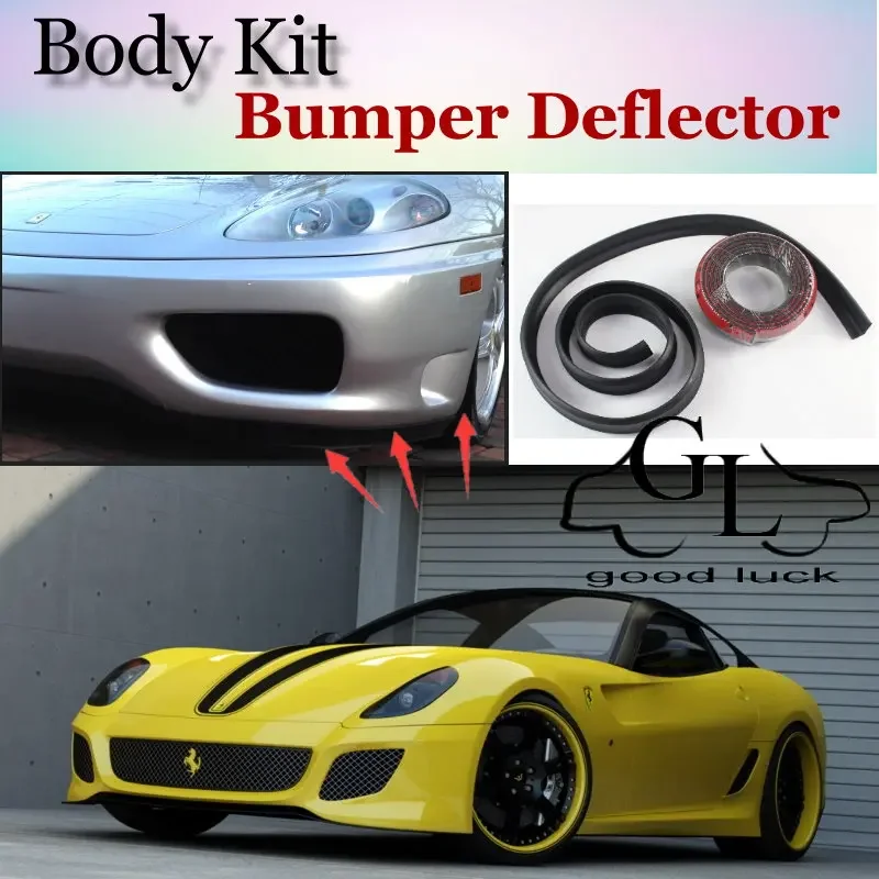 Bumper Lip Deflector Lips For Ferrari 599 GTB Fiorano Front Spoiler Skirt For TopGear Friends Tuning / Body Kit / Strip