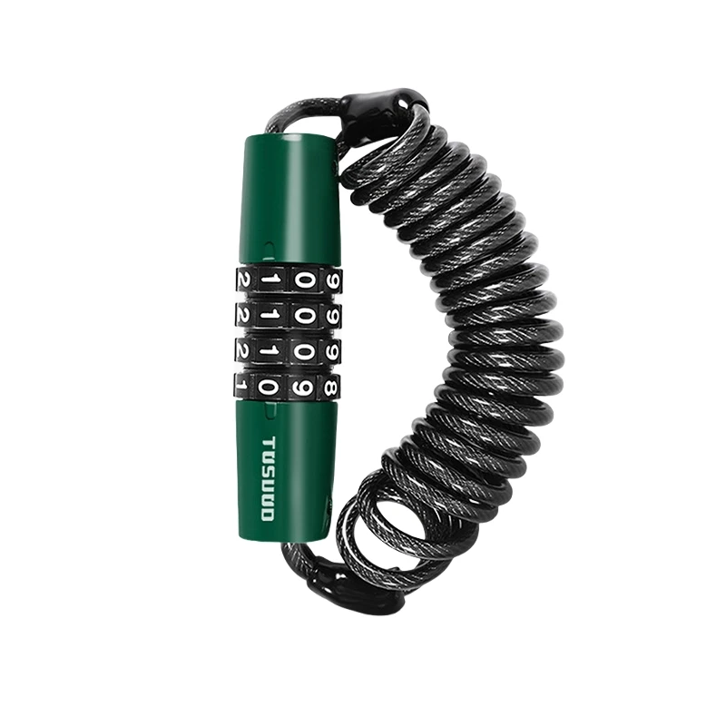 AliExpress TOSUOD Helmet Lock Motorcycle Bicycle 4 Digit Password Lock Portable Anti-Theft Bike Safety Locks Elasticity Wire Rope Lock