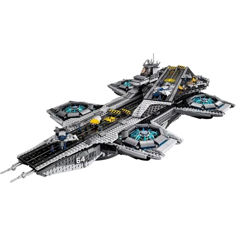 Técnico Escudo Helicarrier Model Building Blocks, Montagem Brinquedos, Presentes compatíveis para crianças, 19017, 180081, 76042, 07043, 3066pcs