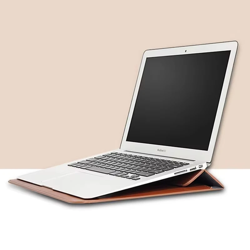 Torba na laptopa ze skóry zwierzęcej z nadrukiem imienia, etui na Macbook Pro 13 Retina 15, pokrowiec na komputer Huawei, dropshipping — zdjęcie produktu 4