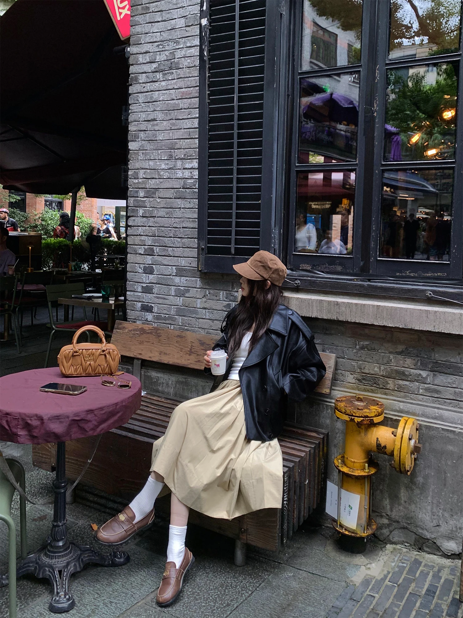 เสื้อแจ็คเก็ตหนัง PU สำหรับผู้หญิง แบรนด์ Pusumede ปกพับ ซิปปิด ทรงหลวม สไตล์วัยรุ่น คอลเลคชั่นฤดูใบไม้ร่วง