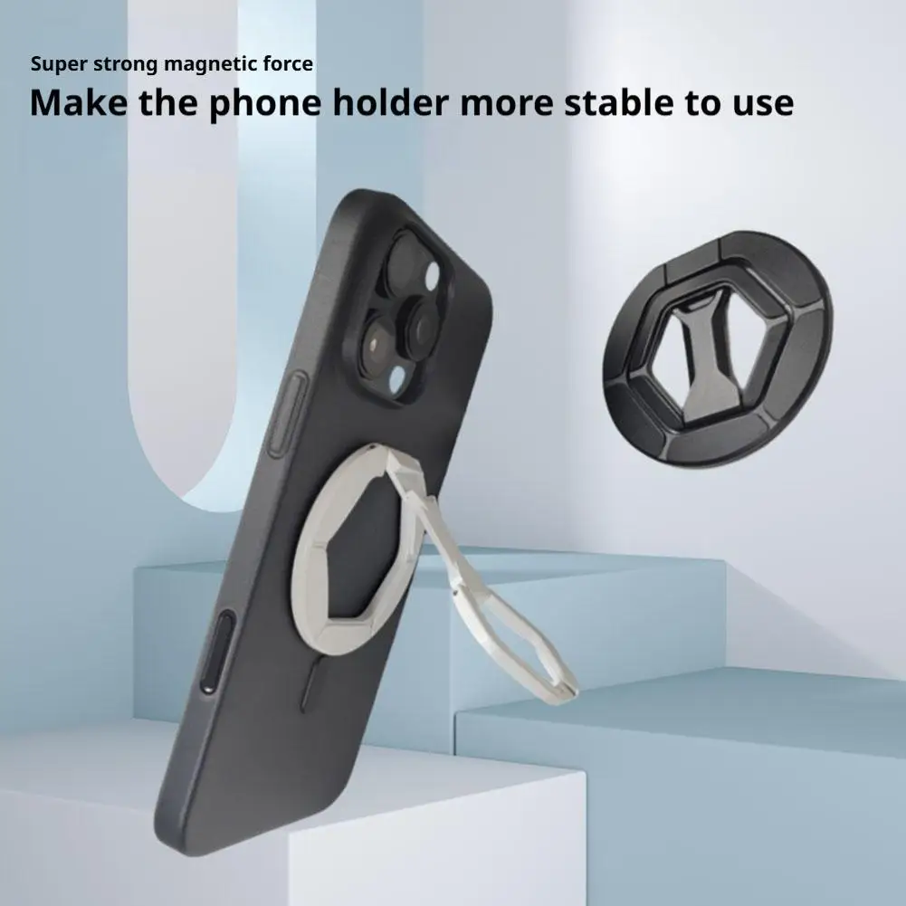 Magnetyczny uchwyt na telefon do magsafe Magnetyczny uchwyt na telefon komórkowy Podpórka na palec do iPhone'a 16 Pro Max Fajny design
