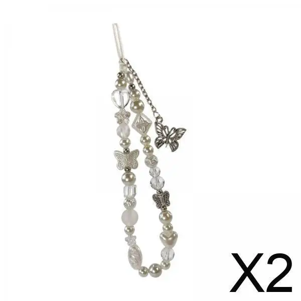 

Браслет-подвеска для телефона из бисера и смолы, аксессуар для мобильного телефона, ремешок на запястье для повседневного использования