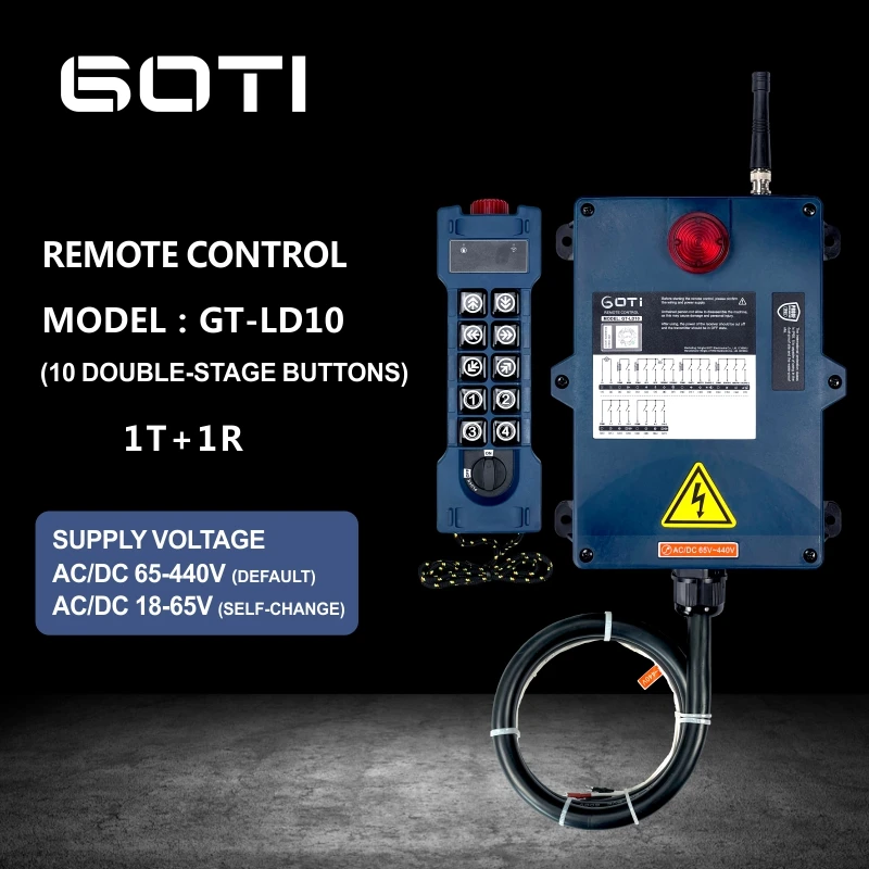 GOTI GT-LD06 GT-LD08 GT-LD10 GT-LD12 GT-PJ40+ Crane Remote Control Switch Double Speed Remote Control Russia Spain Warehouse