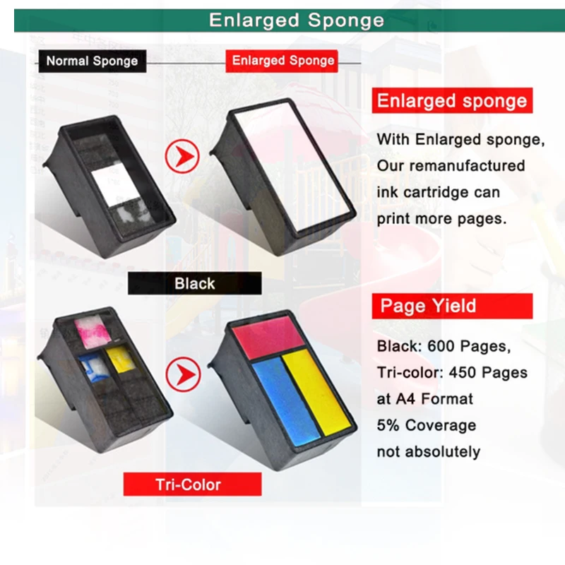 Vilaxh  305XL 305 Refillable Ink Cartridges for HP305 HP305XL DeskJet 2710 2720 4110 4120 4130 ENVY 6010 6020 6030 6420