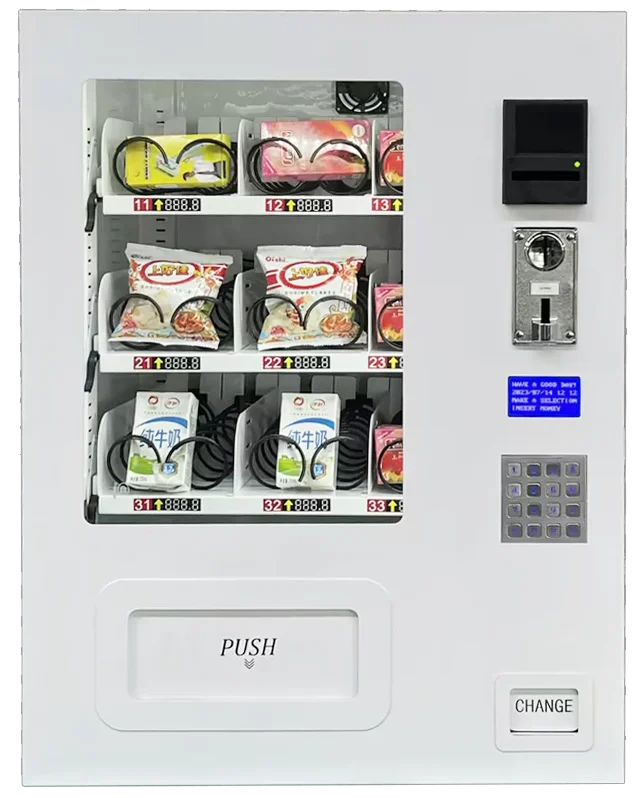 15 Selections Intelligent Desktop Vending Machine With Card Reader Age Verification