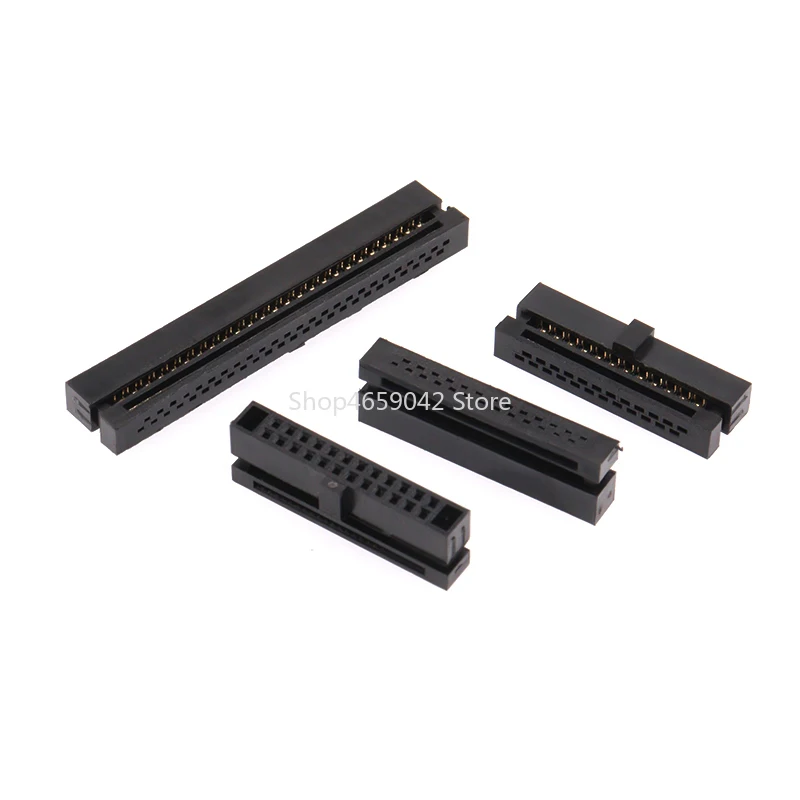 1.27mm Pitch IDC Socket 6P/8/10/12/14/16/20/24/26/30/34/40/50 Pin FC Female Header Wire Connector for 0.635mm Flat Ribbon Cable