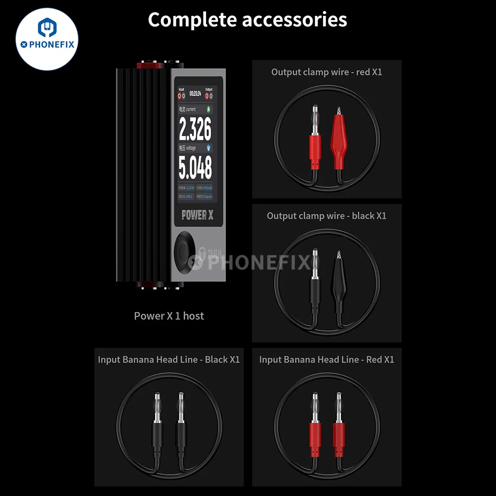 2 uul-power xハイリフレッシュフルカラースクリーン電圧電流テスター、電話、ラップトップ、PCB、アンペア、電圧、精密測定、修理ツール