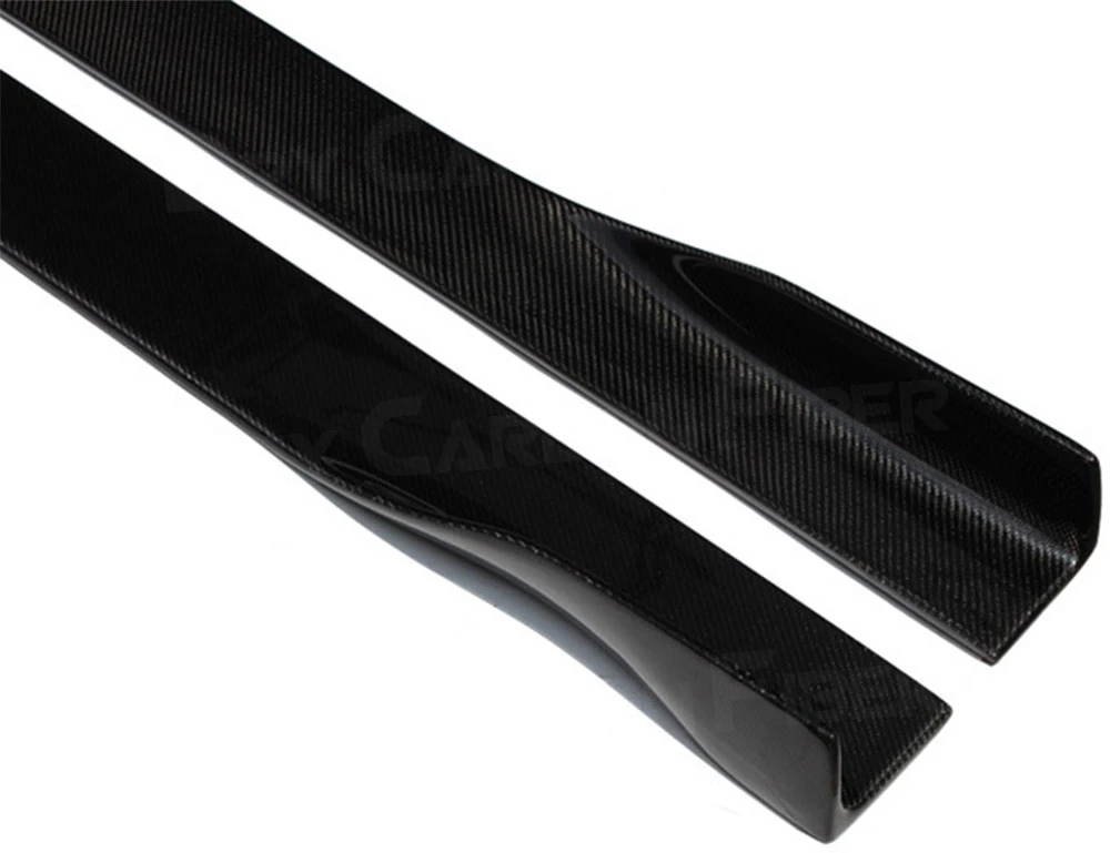 2Pcs/Set Carbon Fiber Car Bumper Side Skirts Extension Body Apron Lip Prodect For Audi A5 Sline S5 RS5 Car Styling FRP