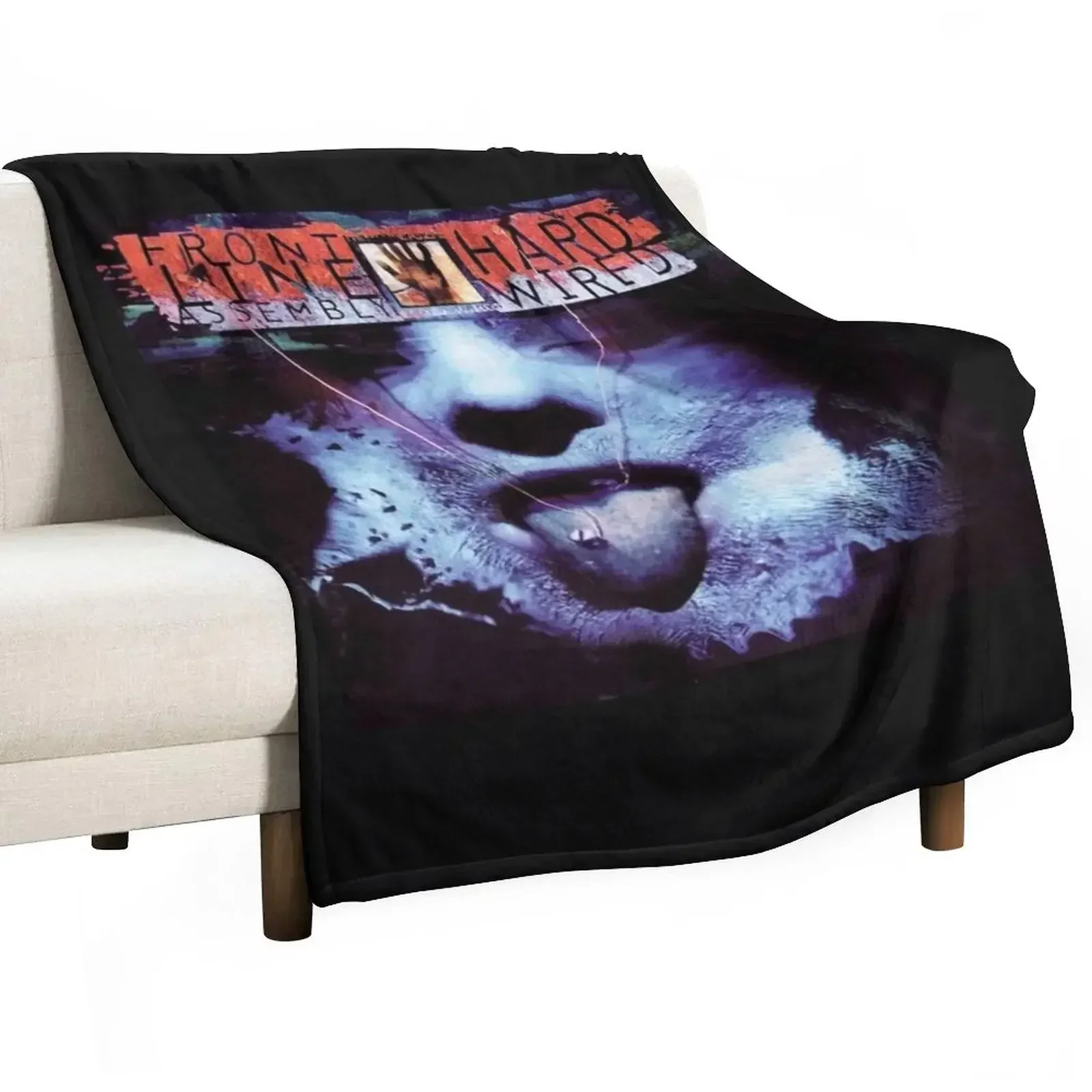 New FRONT LINE ASSEMBLY MUSIC ARTWORK Throw Blanket For Sofa Thin sofa bed bed plaid Luxury St Large Fashion Sofas Blankets