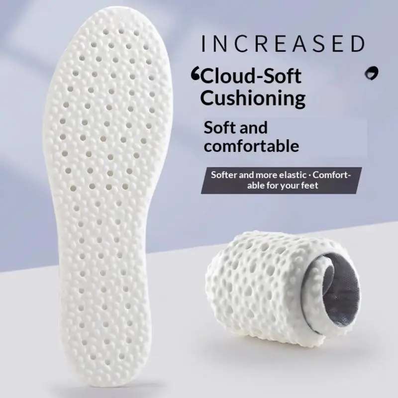 1 Paar Sport-Einlegesohlen für Schuhe, Memory-Schaum-Sohlenkissen, stoßdämpfend, atmungsaktiv, geruchshemmend, orthopädisches EVA-Softpad – Detail 3