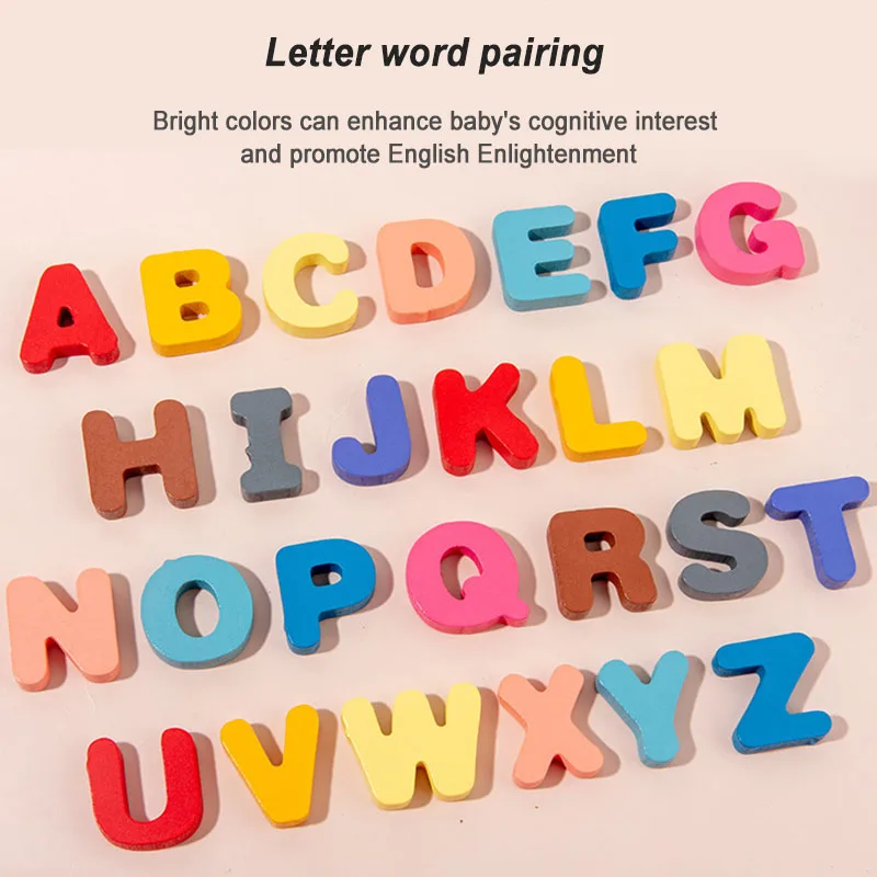 Juguetes educativos de madera, juego de mesa, rompecabezas de matemáticas, bloques de Color, aprendizaje para niños pequeños