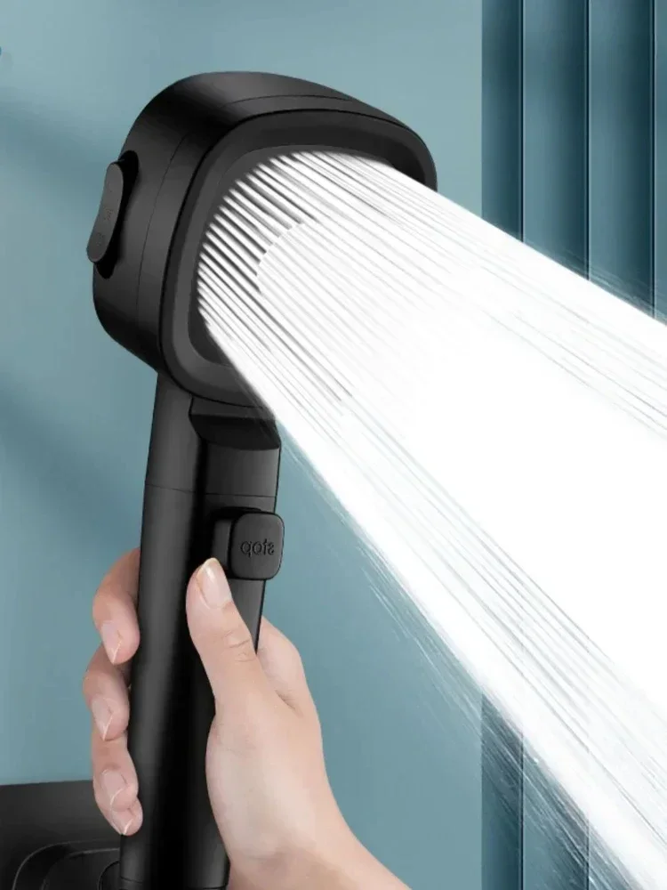 3 โหมดสเปรย์น้ําหัวฝักบัวแรงดันสูงหัวฝักบัวประหยัดน้ําสเปรย์หยุดสัมผัสเดียวหัวฉีดนวดอุปกรณ์ห้องน้ํา
