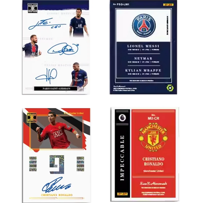 Panini Diy Small Real Gold Style Signature Ballsuperstar Collection Card Neymar Lewandowski Limited Cards Fan Gift