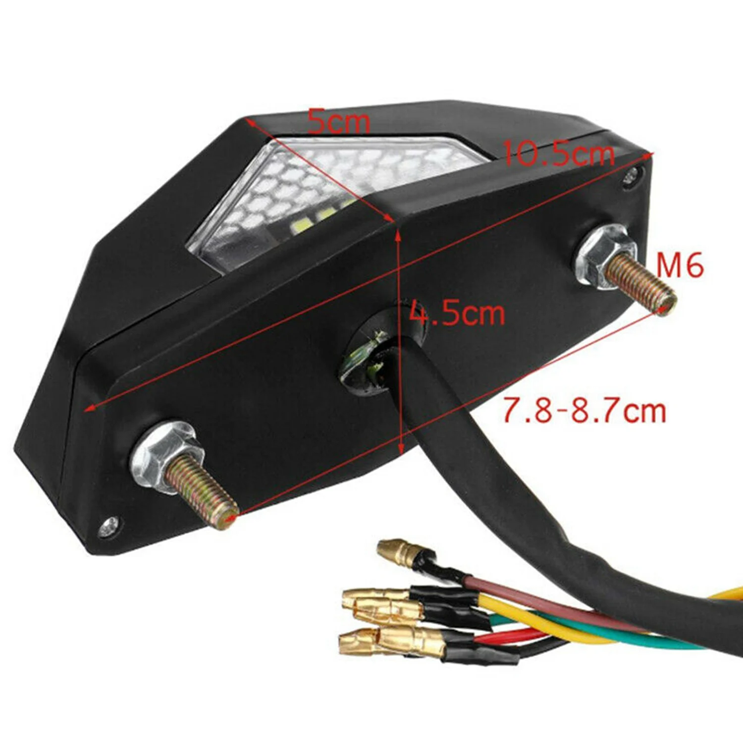 ABTD-Universal Motorcycle LED Turn Signals Modified Tail Light Cafe Racer Fender Edge Brake Lamp