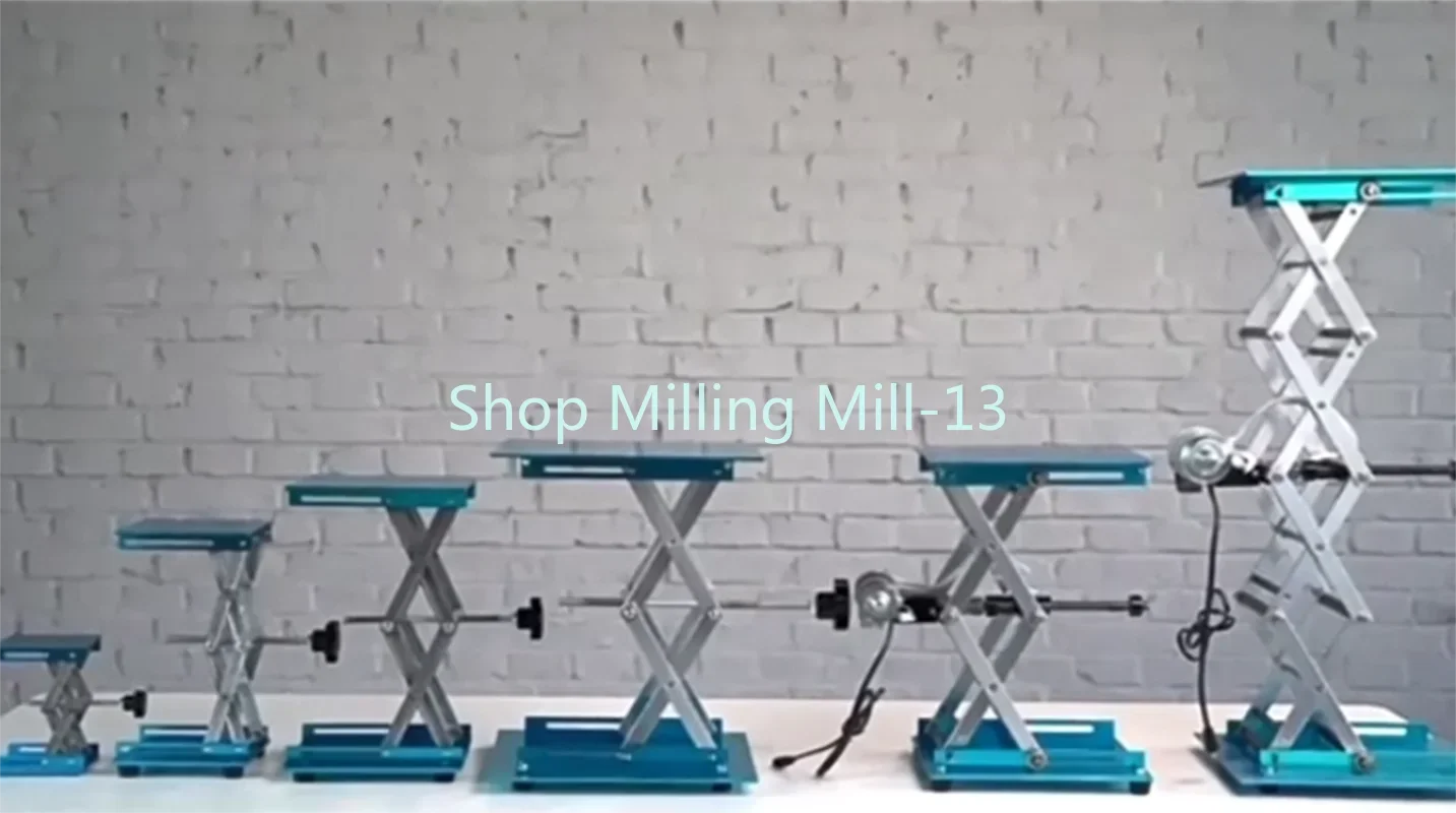 150*150mm Lift Table Lab Plate Jack Scissor Stand Platform Router Workbench Laboratory Carpentry Support Frame