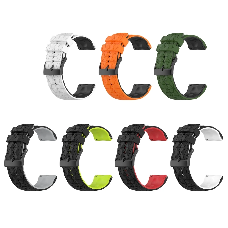 Two-color Silicone Watchband Watch Wrist Strap for 7/9/9 baro/D5/spartan sport