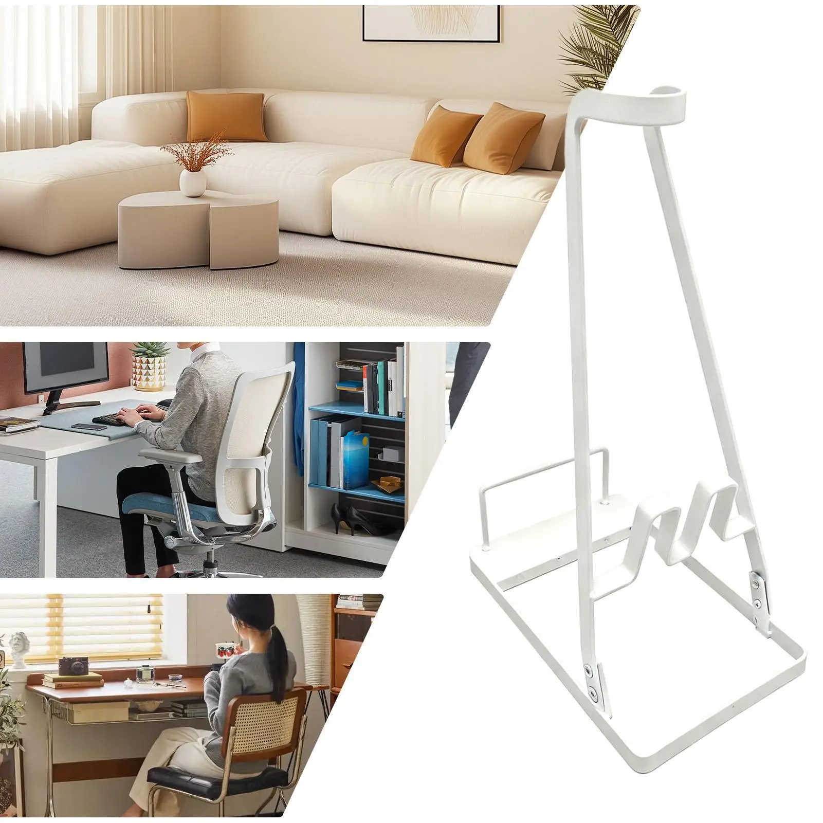 حامل مكنسة كهربائية رف عمودي معدني حامل تخزين مفرغ حامل أرضي للمنزل والمطبخ وغرفة النوم وغرفة المعيشة والشرفة والمكتب