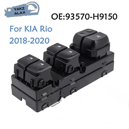 93570-H9150 Botón de interruptor de Control de ventanilla eléctrica principal del lado del conductor delantero izquierdo para Kia Rio 2018 2019 2020 93570H9150