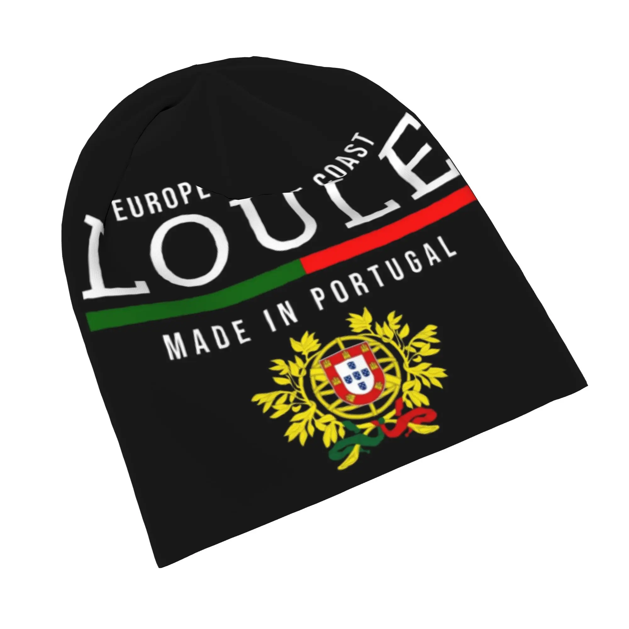 Loule Portugal Flag Skullies Beanies Hats  Goth Unisex Outdoor Cap Warm Dual-use Bonnet Hat