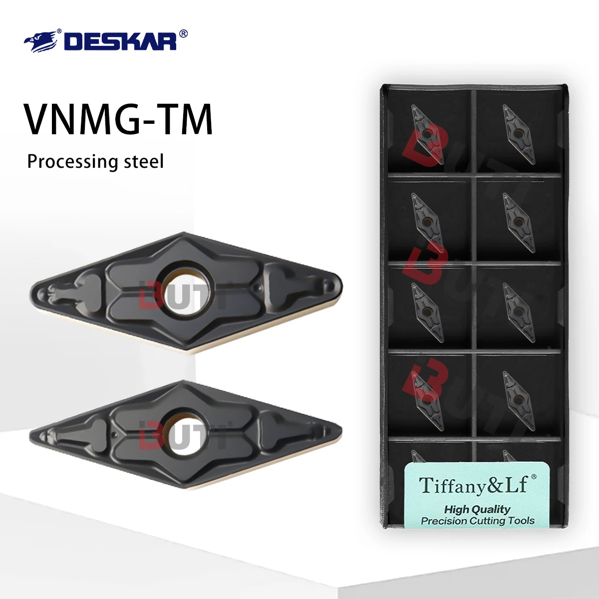 

DESKAR 100% оригинал VNMG160408-TM TF9218 Токарные лезвия Токарные инструменты Стальные детали Токарные станки с ЧПУ Инструменты для обработки стали