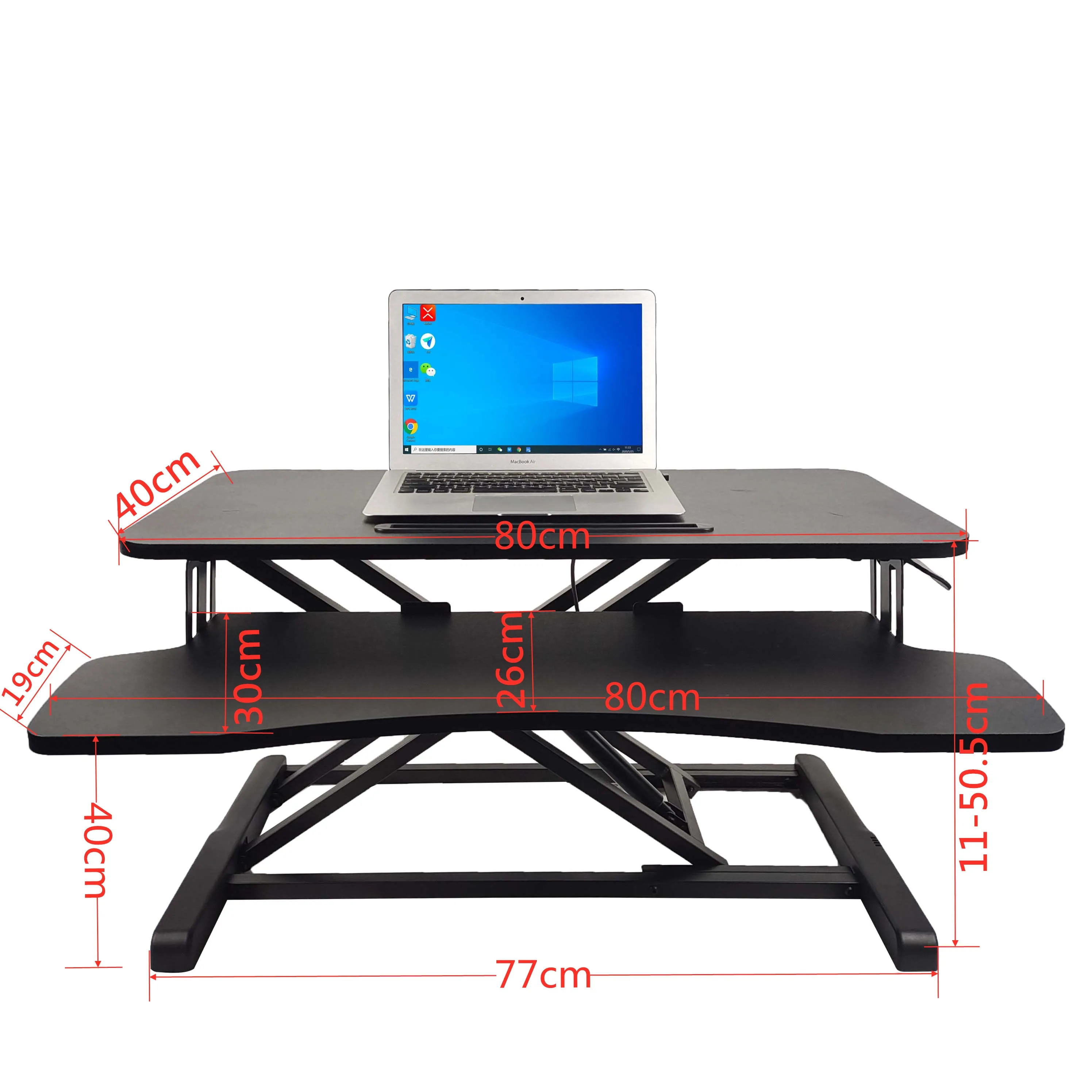 

Foldable Height Adjustable Standing Desk On Desktop