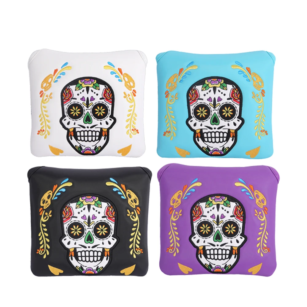 

Чехол с вышивкой в виде скелета, с магнитной застежкой